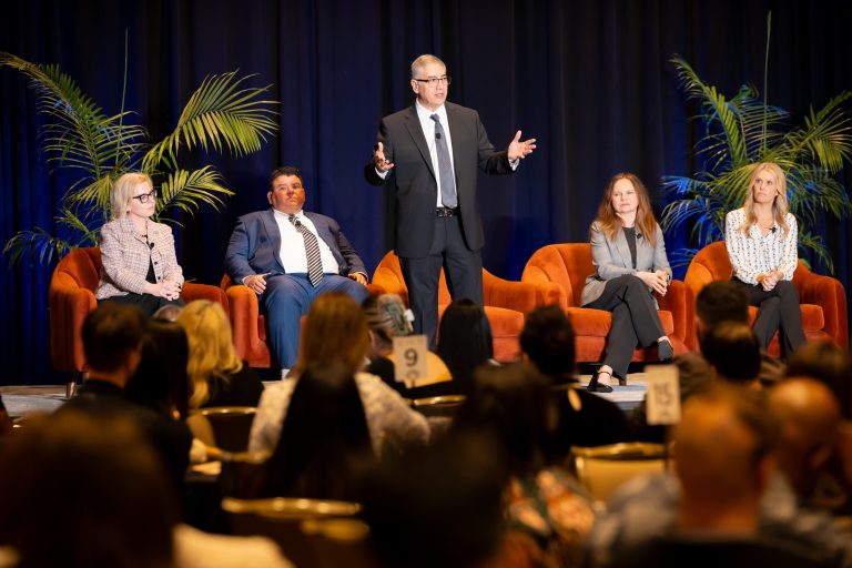 IEC Colleges executive leadership panel during the 2025 Awards Gala in Austin, Texas, photographed by Anthony Johnson, an Austin corporate event photographer.